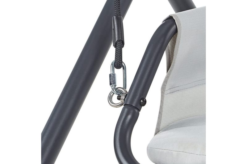 Huske til hagen Solagna - Lys grå, 114x117x182 cm - Hagemøbler & utemiljø - Utesofa - Hengesofa