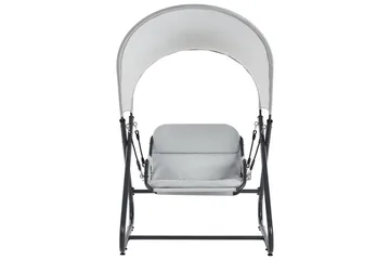 Huske til hagen Solagna - Lys grå, 114x117x182 cm - Hagemøbler & utemiljø - Utesofa - Hengesofa