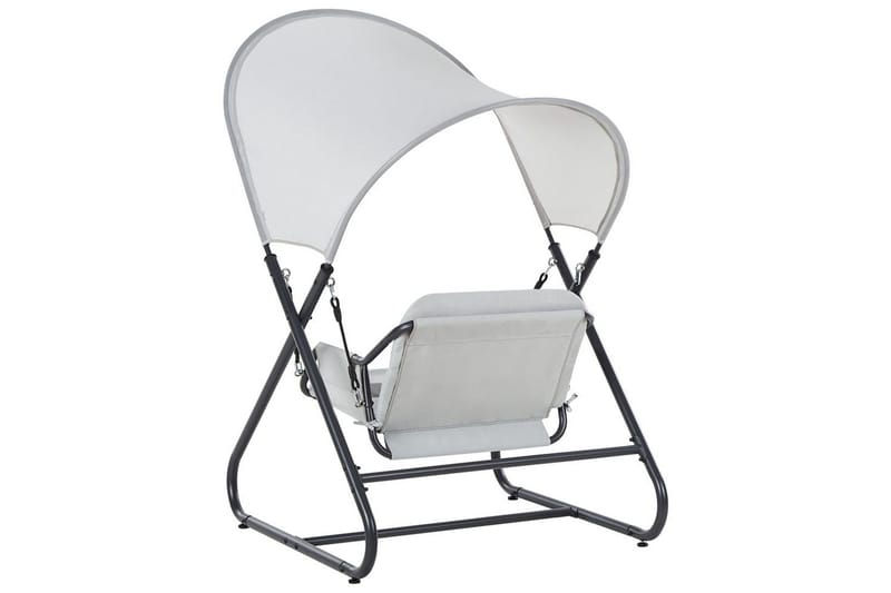 Huske til hagen Solagna - Lys grå, 114x117x182 cm - Hagemøbler & utemiljø - Utesofa - Hengesofa