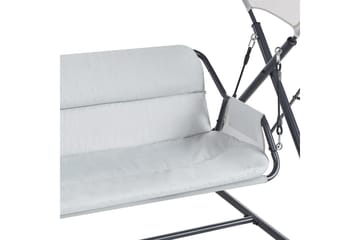 Huske til hagen Solagna - Lys grå, 168x113x187 cm - Hagemøbler & utemiljø - Utesofa - Hengesofa