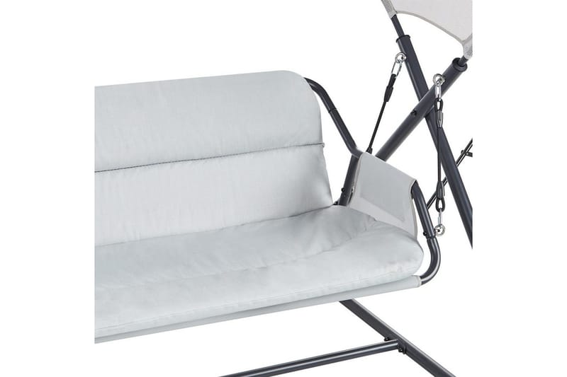 Huske til hagen Solagna - Lys grå, 168x113x187 cm - Hagemøbler & utemiljø - Utesofa - Hengesofa