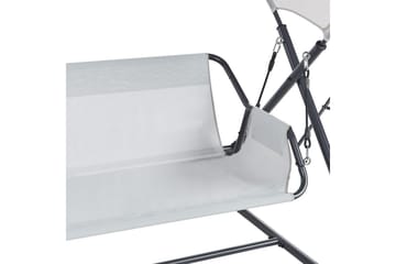 Huske til hagen Solagna - Lys grå, 168x113x187 cm - Hagemøbler & utemiljø - Utesofa - Hengesofa