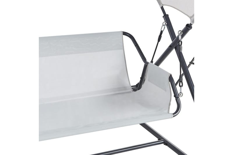 Huske til hagen Solagna - Lys grå, 168x113x187 cm - Hagemøbler & utemiljø - Utesofa - Hengesofa