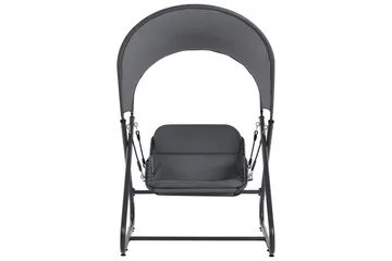 Huske til hagen Solagna - Mørk grå, 114x117x182 cm - Hagemøbler & utemiljø - Utesofa - Hengesofa