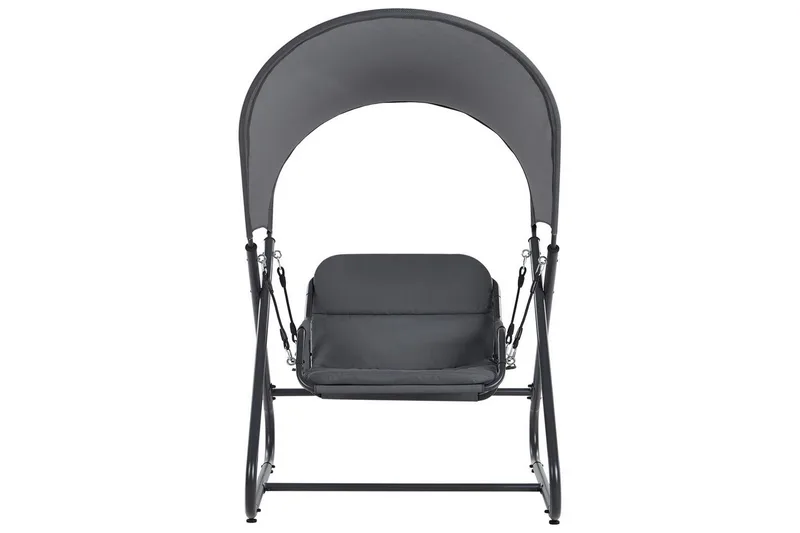 Huske til hagen Solagna - Mørk grå, 114x117x182 cm - Hagemøbler & utemiljø - Utesofa - Hengesofa