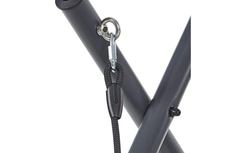 Huske til hagen Solagna - Mørk grå, 114x117x182 cm - Hagemøbler & utemiljø - Utesofa - Hengesofa