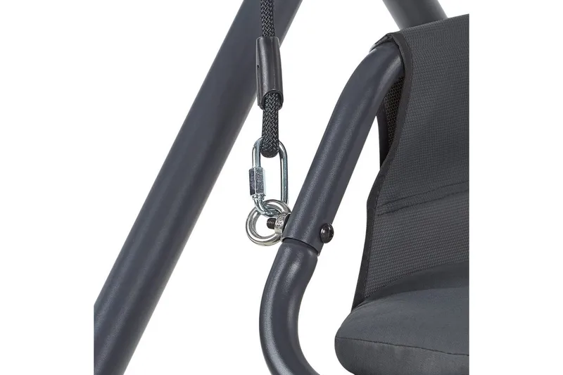 Huske til hagen Solagna - Mørk grå, 114x117x182 cm - Hagemøbler & utemiljø - Utesofa - Hengesofa