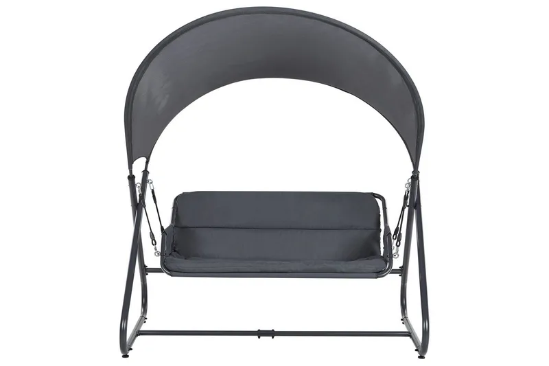 Huske til hagen Solagna - Mørk grå, 168x113x187 cm - Hagemøbler & utemiljø - Utesofa - Hengesofa