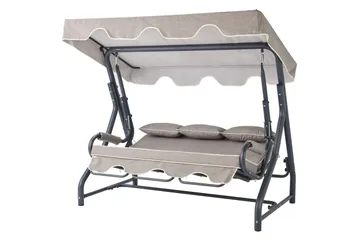 Icterina Komplett Hammock 200 cm - Antrasitt/Grå - Hagemøbler & utemiljø - Utesofa - Hammock