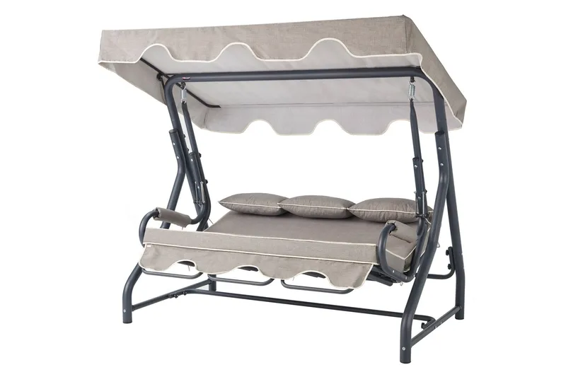 Icterina Komplett Hammock 200 cm - Antrasitt/Grå - Hagemøbler & utemiljø - Utesofa - Hammock