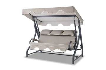 Icterina Komplett Hammock 200 cm - Antrasitt/Grå - Hagemøbler & utemiljø - Utesofa - Hammock