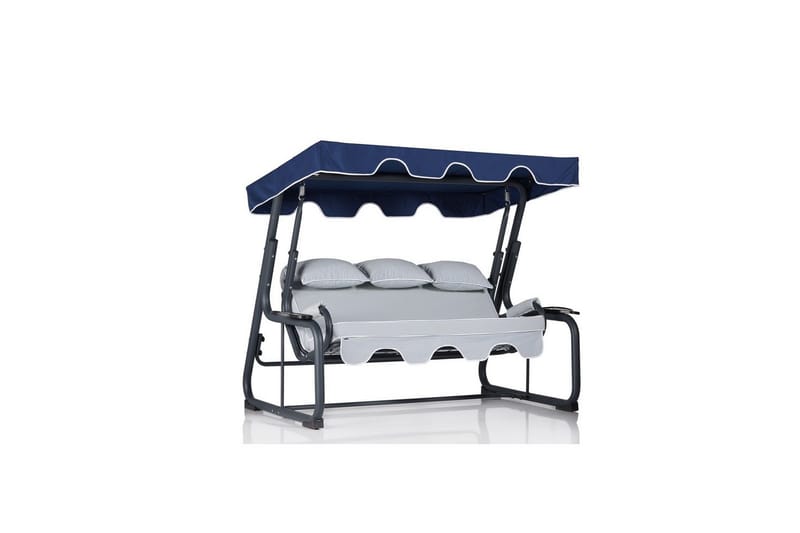 Jaudling Utendørs Hengende Sofa 3 Seter - Multifarget - Hagemøbler & utemiljø - Utesofa - Hengesofa
