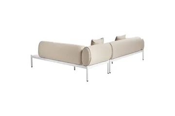 Loungegrupp Beliani Rasiglia Beige||White - Hagemøbler & utemiljø - Loungemøbler - Loungegrupper