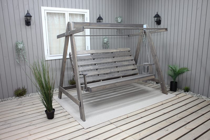 Pelle Hengekøye uten tak - Grå - Hagemøbler & utemiljø - Utesofa - Hammock