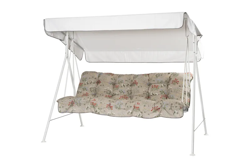 Riviera Komplett Hengekøye 190 cm, Hvit/Blomstrete