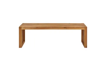 Set med 2 trädgårdsbänkar Beliani Sulzano Light wood - Hagemøbler & utemiljø - Utesofa - Hagebenk & utebenk