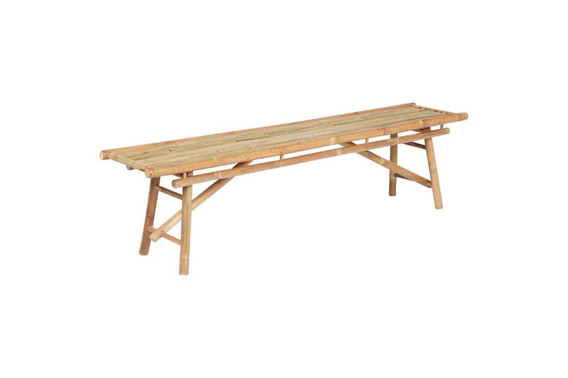 Set med 2 trädgårdsbänkar Beliani Tindari Light wood - Hagemøbler & utemiljø - Utesofa - Hagebenk & utebenk