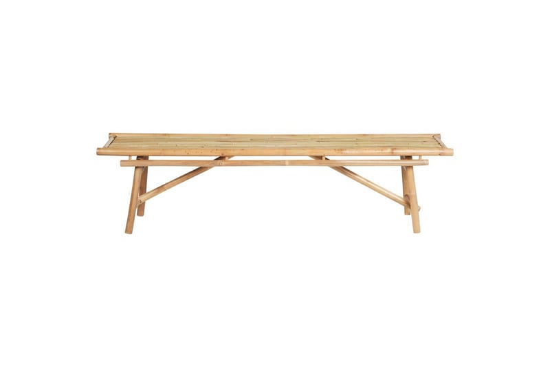 Set med 2 trädgårdsbänkar Beliani Tindari Light wood - Hagemøbler & utemiljø - Utesofa - Hagebenk & utebenk