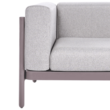 Sofa utendørs 2-seter Ferretti - Grå/Beige - Hagemøbler & utemiljø - Utesofa