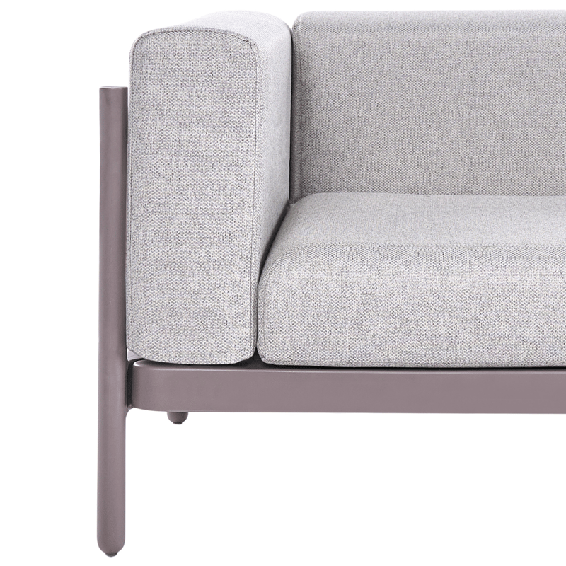 Sofa utendørs 2-seter Ferretti - Grå/Beige - Hagemøbler & utemiljø - Utesofa