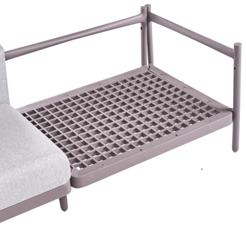 Sofa utendørs 2-seter Ferretti - Grå/Beige - Hagemøbler & utemiljø - Utesofa