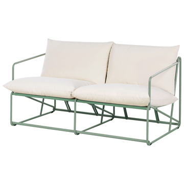 Sofa utendørs 2-seter Ponte - Grønn/Beige - Hagemøbler & utemiljø - Utesofa