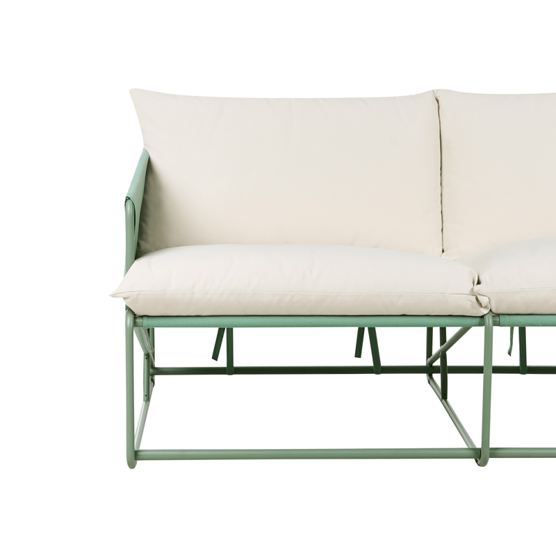 Sofa utendørs 2-seter Ponte - Grønn/Beige - Hagemøbler & utemiljø - Utesofa