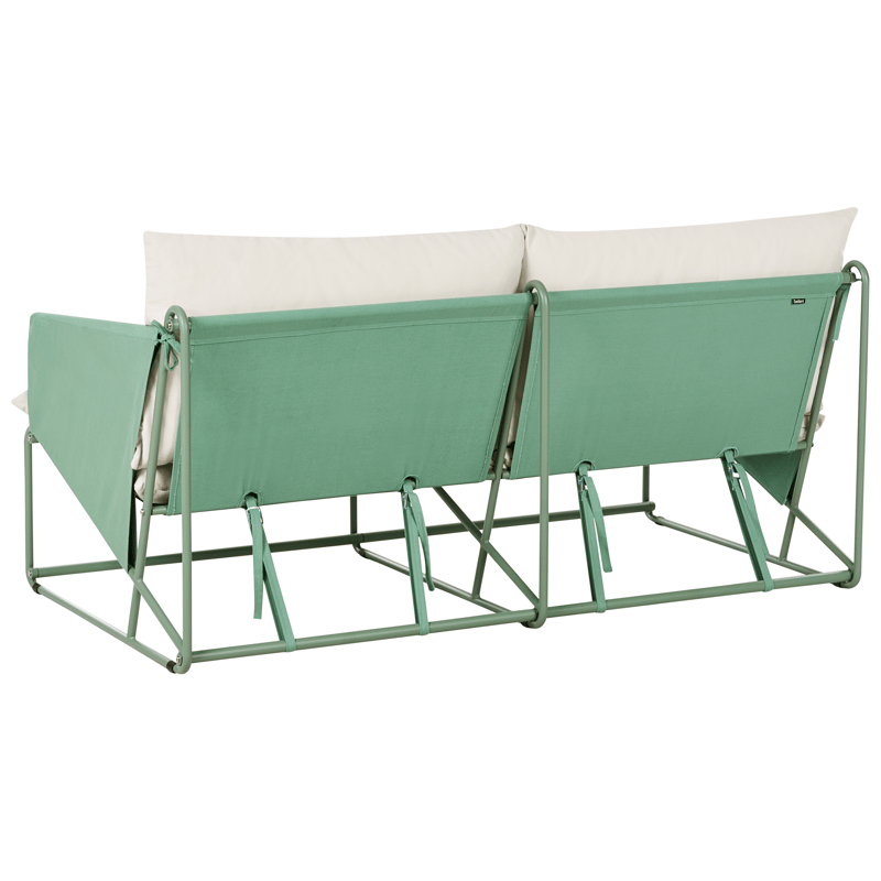 Sofa utendørs 2-seter Ponte - Grønn/Beige - Hagemøbler & utemiljø - Utesofa