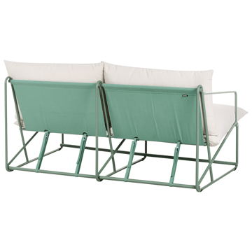 Sofa utendørs 2-seter Ponte - Grønn/Beige - Hagemøbler & utemiljø - Utesofa