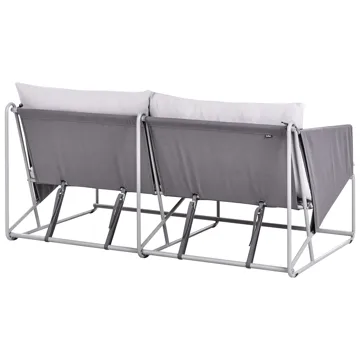 Sofa utendørs 2-seter Ponte - Grå - Hagemøbler & utemiljø - Utesofa