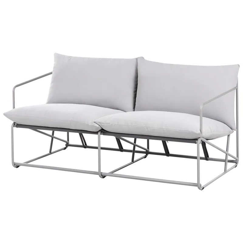 Sofa utendørs 2-seter Ponte - Grå - Hagemøbler & utemiljø - Utesofa