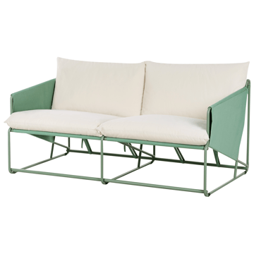 Sofa utendørs 2-seter Ponte - Grønn/Beige - Hagemøbler & utemiljø - Utesofa