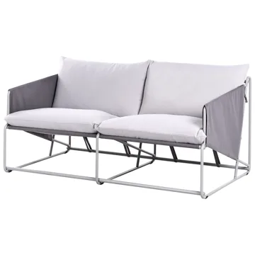 Sofa utendørs 2-seter Ponte - Grå - Hagemøbler & utemiljø - Utesofa