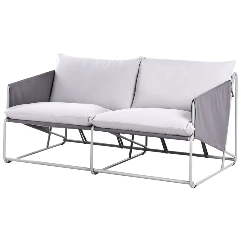 Sofa utendørs 2-seter Ponte - Grå - Hagemøbler & utemiljø - Utesofa
