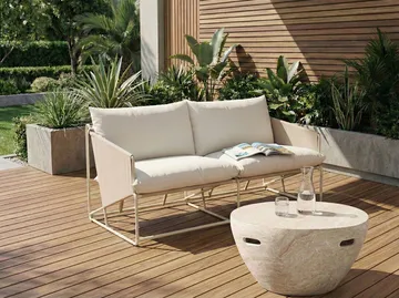 Sofa utendørs 2-seter Ponte - Taupe/beige - Hagemøbler & utemiljø - Utesofa