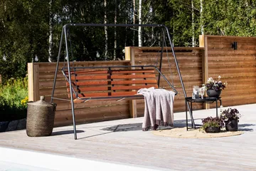 Suvisaari 3- pers. hage huske, cappuccino - Hagemøbler & utemiljø - Utesofa - Hammock