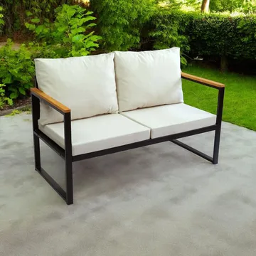 Sylros Hagesofa 130 cm - Beige - Hagemøbler & utemiljø - Utesofa - Hagesofa & hagebenk