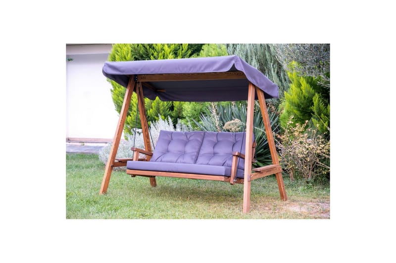 Taharoa utendørs hengende sofa 3-seter - Antrasitt - Hagemøbler & utemiljø - Utesofa - Hengesofa