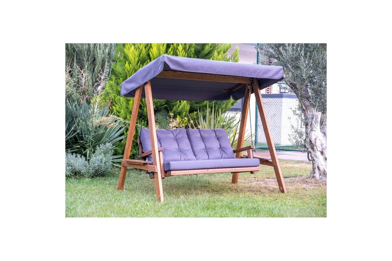 Taharoa utendørs hengende sofa 3-seter - Antrasitt - Hagemøbler & utemiljø - Utesofa - Hengesofa