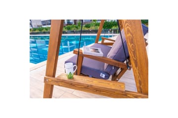 Taharoa utendørs hengende sofa 3-seter - Antrasitt - Hagemøbler & utemiljø - Utesofa - Hengesofa