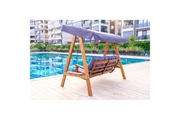 Taharoa utendørs hengende sofa 3-seter - Antrasitt - Hagemøbler & utemiljø - Utesofa - Hengesofa