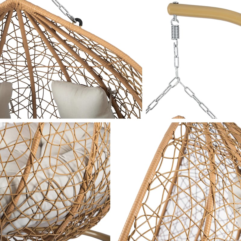 Tavero Hengestol utendørs - beige - Hagemøbler & utemiljø - Utesofa - Hengesofa