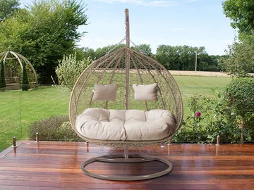 Tavero Hengestol utendørs - beige - Hagemøbler & utemiljø - Utesofa - Hengesofa