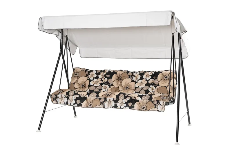 Teneriffa Komplett Hengekøye 190 cm, Grå/Blomstrete