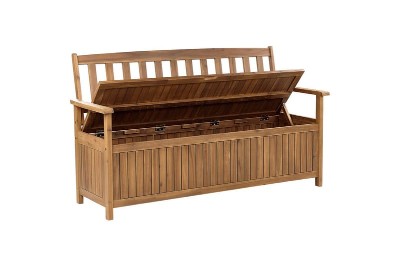 Trädgårdsbänk Beliani Sovana Ljus trä Light wood - Hagemøbler & utemiljø - Utesofa - Hagebenk & utebenk