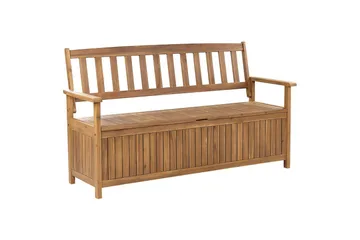 Trädgårdsbänk Beliani Sovana Ljus trä Light wood - Hagemøbler & utemiljø - Utesofa - Hagebenk & utebenk