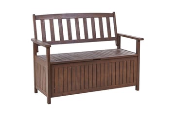 Trädgårdsbänk Beliani Sovana Mörkt trä Dark wood - Hagemøbler & utemiljø - Utesofa - Hagebenk & utebenk