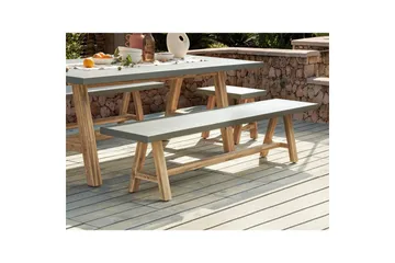 Trädgårdsbänk Beliani Tonnare Grey||Light wood - Hagemøbler & utemiljø - Utesofa - Hagebenk & utebenk