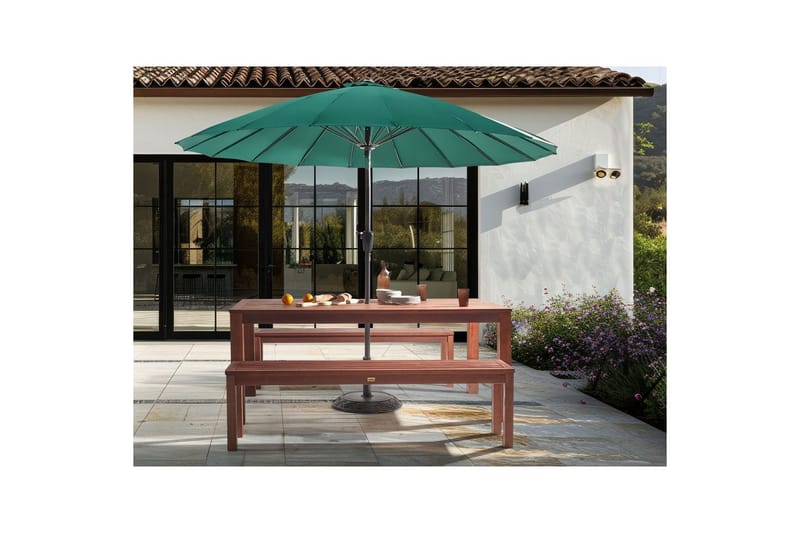 Trädgårdsbänk Beliani Tuscania Dark wood - Hagemøbler & utemiljø - Utesofa - Hagebenk & utebenk