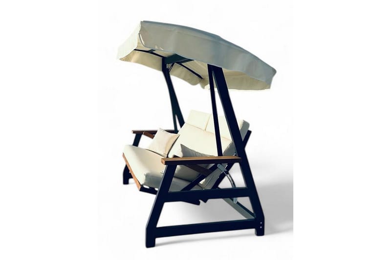 Tredobbelt hagestol Berriaren 2400 Naturlig / beige - Naturlig / beige - Hagemøbler & utemiljø - Utesofa - Hengesofa